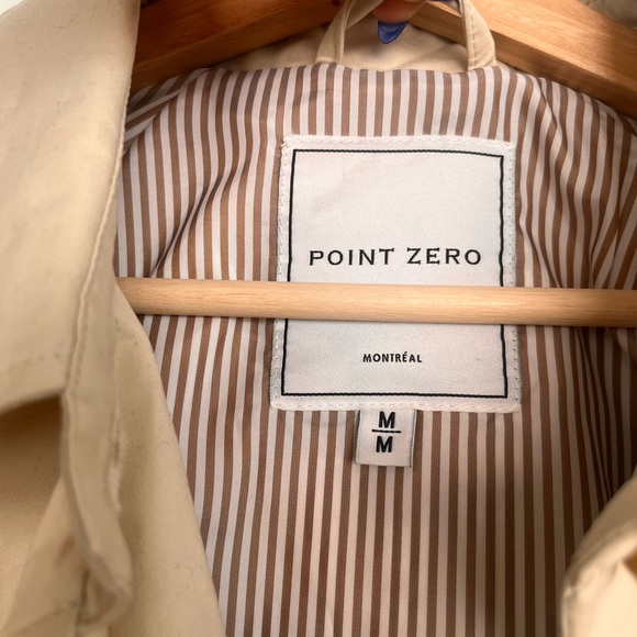 NWOT Point Zero Trench Coat - Picture 6 of 7